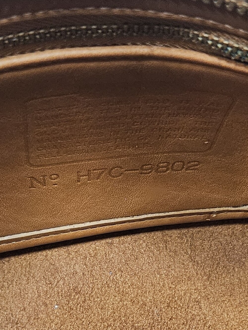 Vintage 1990's Coach 9802 Equestrian Zip Cross Body - Picture 5 of 8